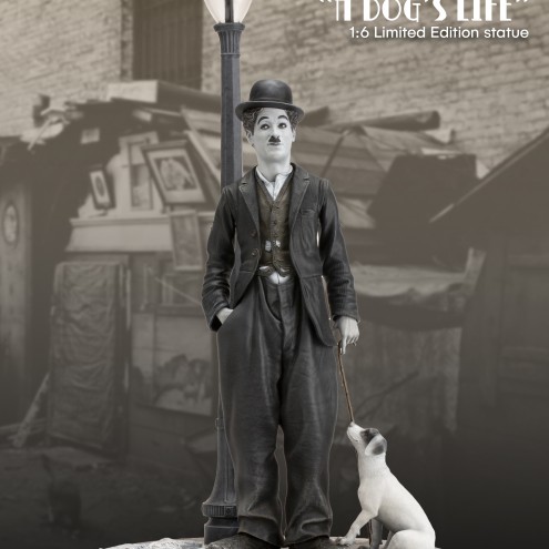 Charlie Chaplin A Dog's Life limited-edition resin statue - 1