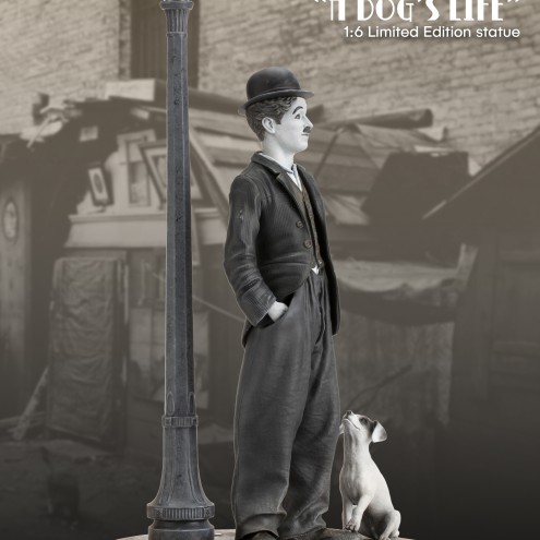 Charlie Chaplin A Dog's Life limited-edition resin statue - 2