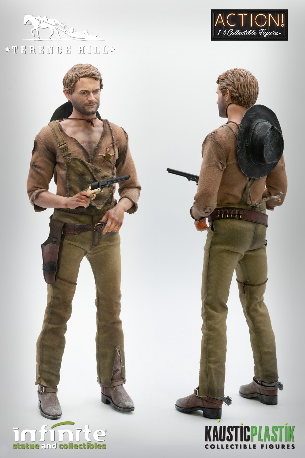 NEW PRODUCT: INFINITE STATUE & KAUSTIC PLASTIK TERENCE HILL 1/6 ACTION - REGULAR, DELUXE, EXCLUSIVE, DIORAMA Terence-hill-16-action-figure-regular-edition