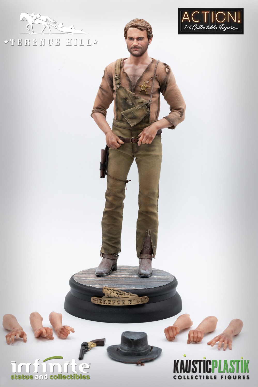 NEW PRODUCT: INFINITE STATUE & KAUSTIC PLASTIK TERENCE HILL 1/6 ACTION - REGULAR, DELUXE, EXCLUSIVE, DIORAMA Terence-hill-16-action-figure-regular-edition