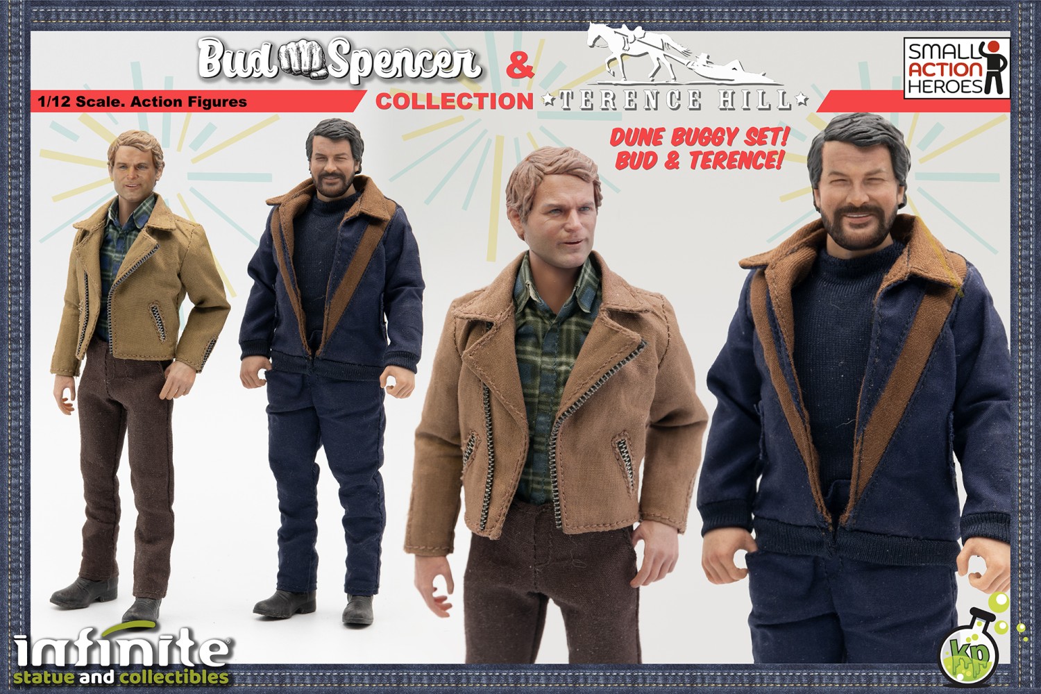 SET BUD SPENCER TERENCE HILL ON DUNE BUGGY