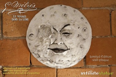 La luna di Méliès scultura rifinita e dipinta a mano - 4