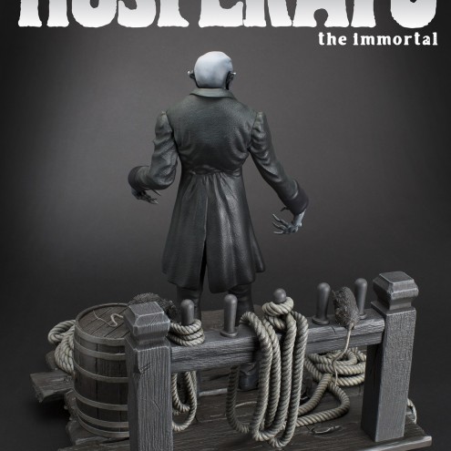 "The coming of Nosferatu" statue with detailed diorama - 17