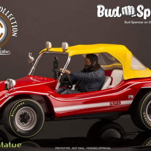 Bud Spencer on Dune Buggy 1:18 scale resin statue - 2